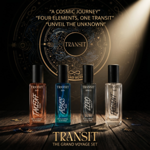 Transit Unisex Perfume Set – Pack of 4 Mini Fragrances (20ml Each)